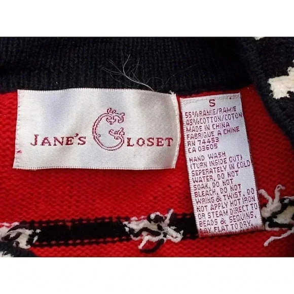 Jane's Closet Embellished Cardigan Sweaters Sz Small - Picture 8 of 8